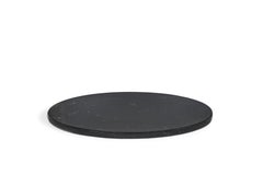 Handmade Rounded Black Marquina Marble Cheese Plate