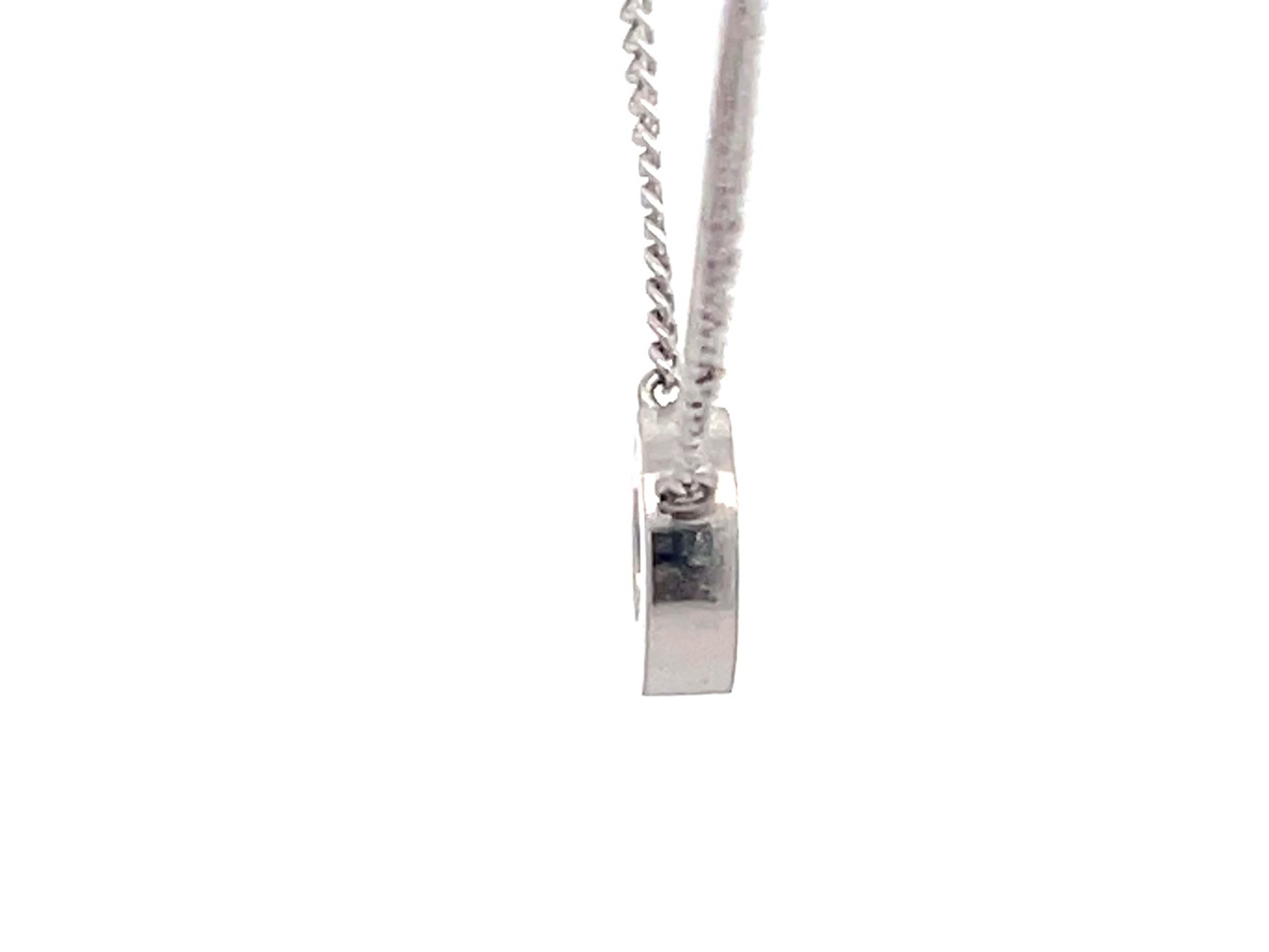 Runde schwarze Onyx-Diamant-Halskette aus Platin im Zustand „Hervorragend“ im Angebot in Honolulu, HI