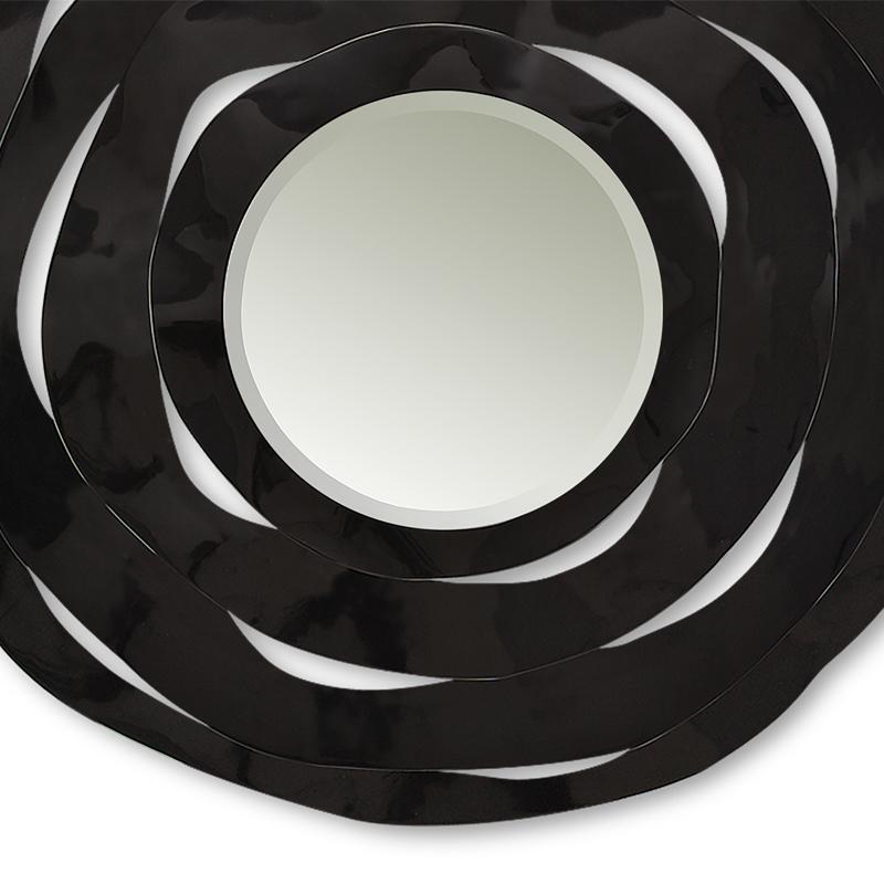 black swirl mirror