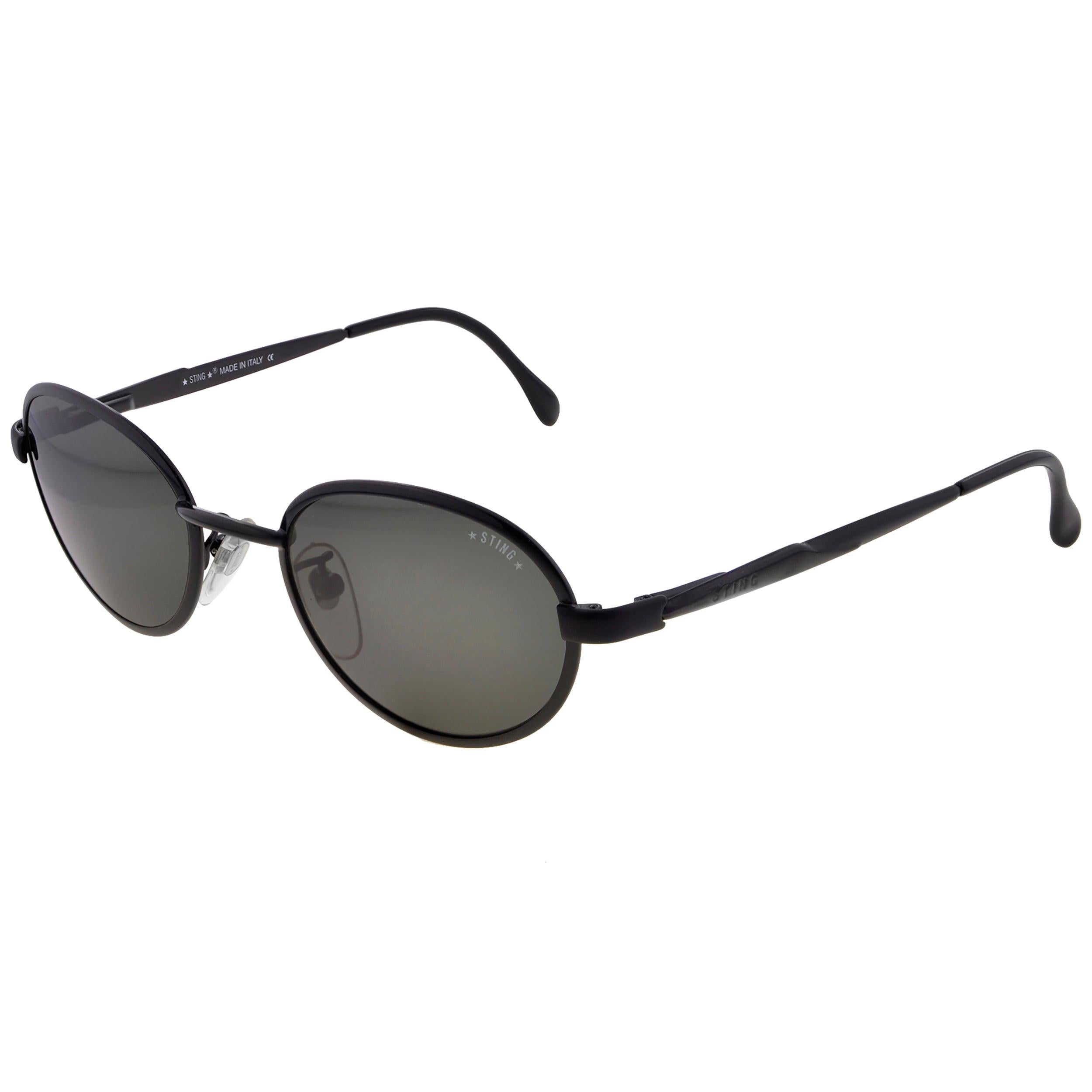 Round black sunglasses by Sting, Italy  For Sale