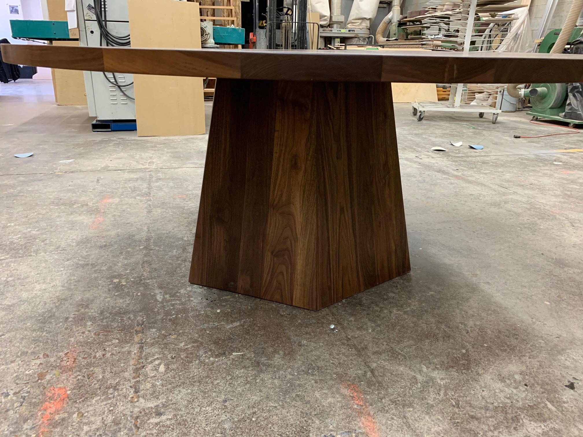 black walnut round table