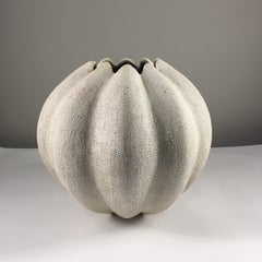 Round Blossom Vase Pottery by Yumiko Kuga