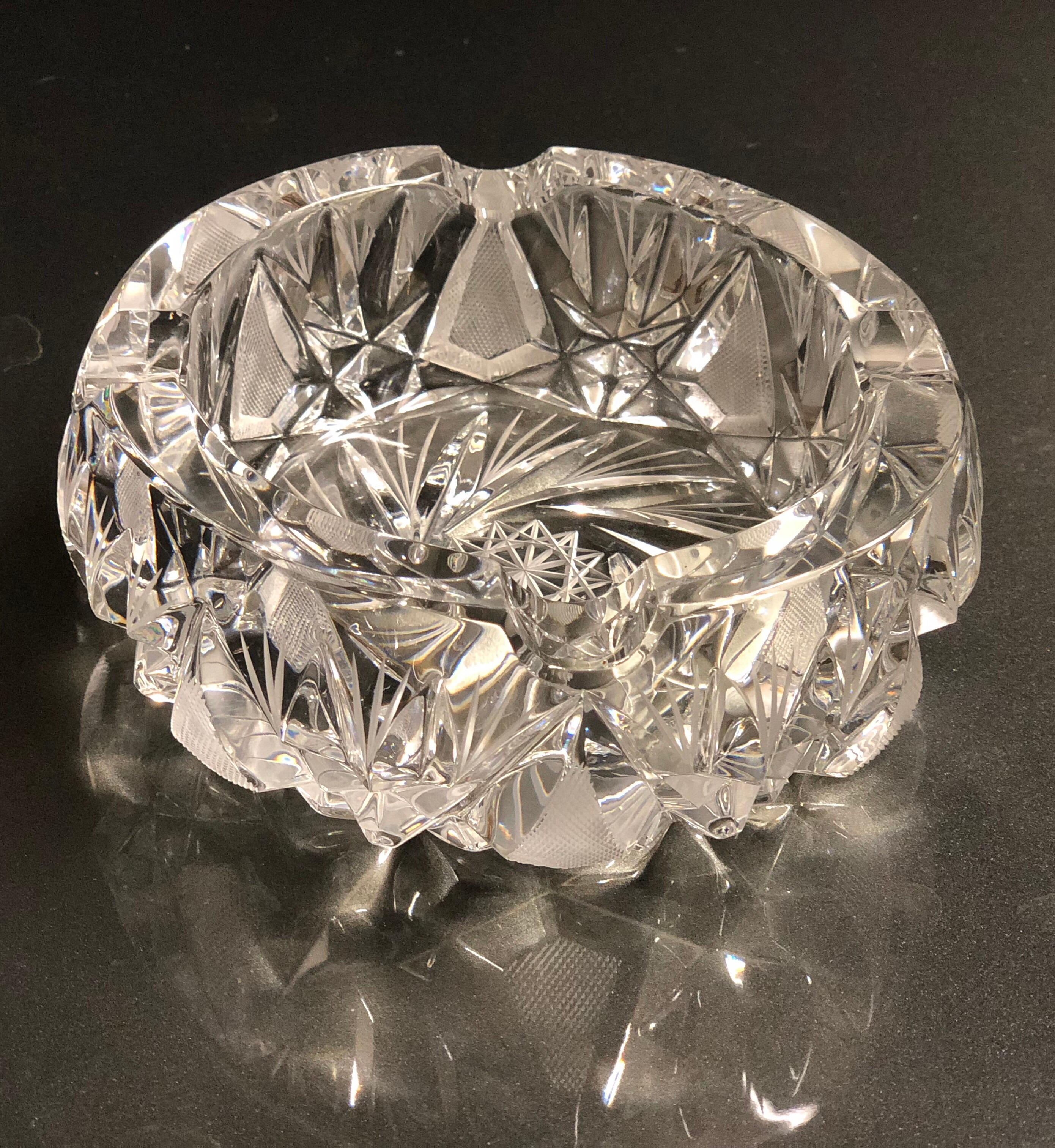 expensive crystal ashtray