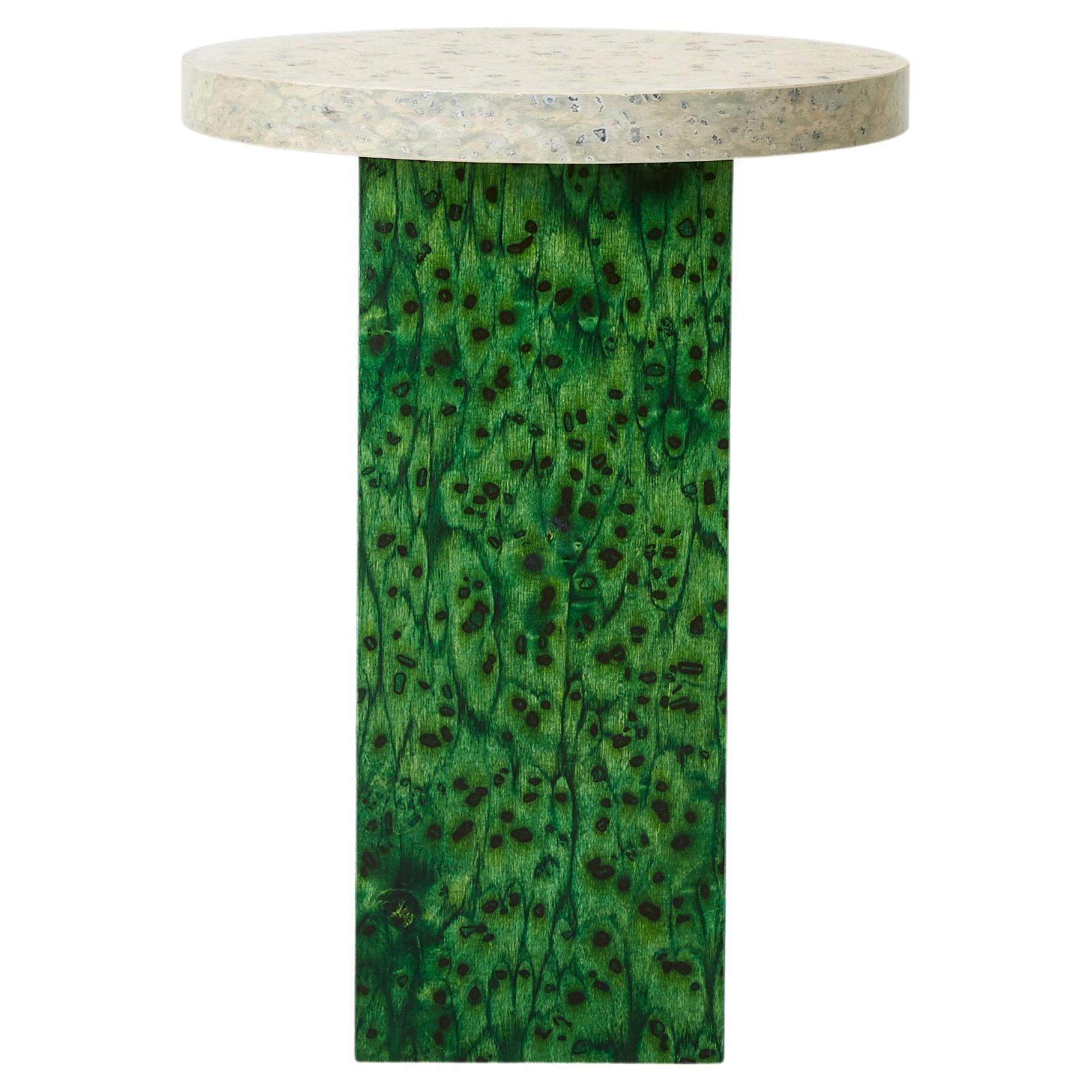 Round Bold Osis Rectangle Base Side Table by Llot Llov For Sale