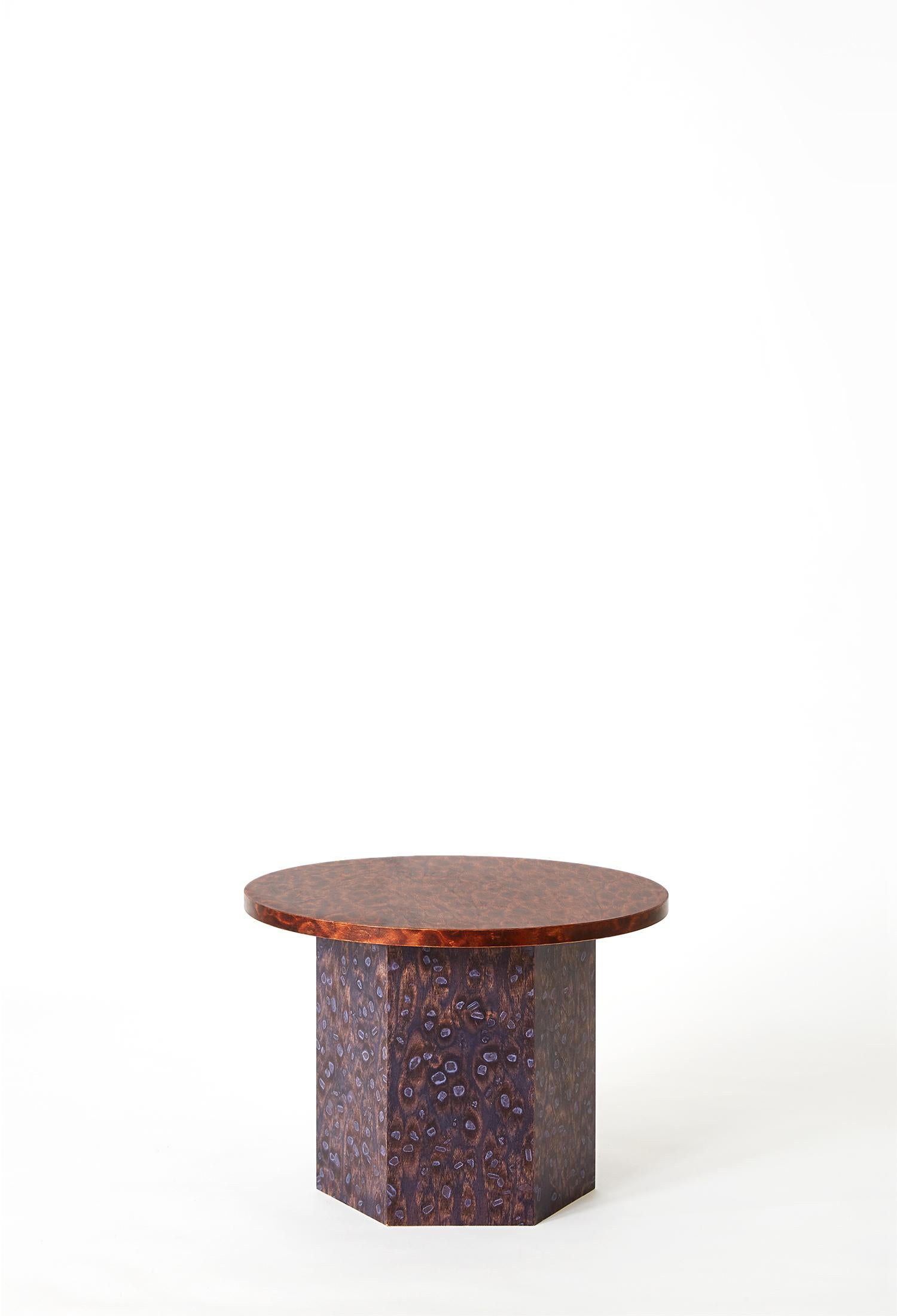 Round Bold Osis Septagon Base Side Table by Llot Llov For Sale 3