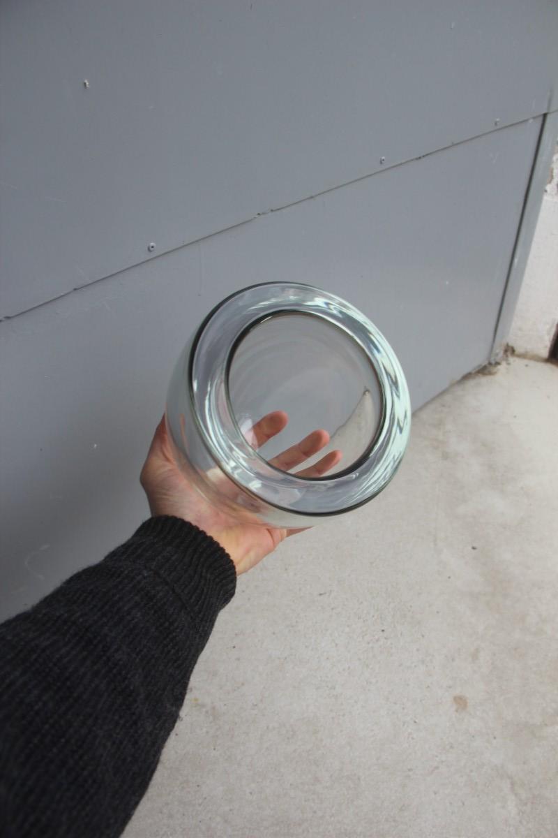 Runde Schale Seguso Murano Kunstglas 1960 Schweres Glas Italienisches Design Lüsterbrett (Muranoglas) im Angebot