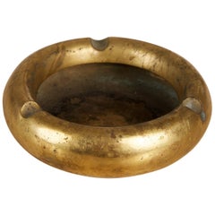 Vintage Round Brass Ashtray