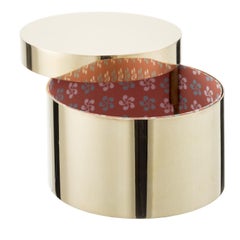 Round Brass Box by Bronzetto