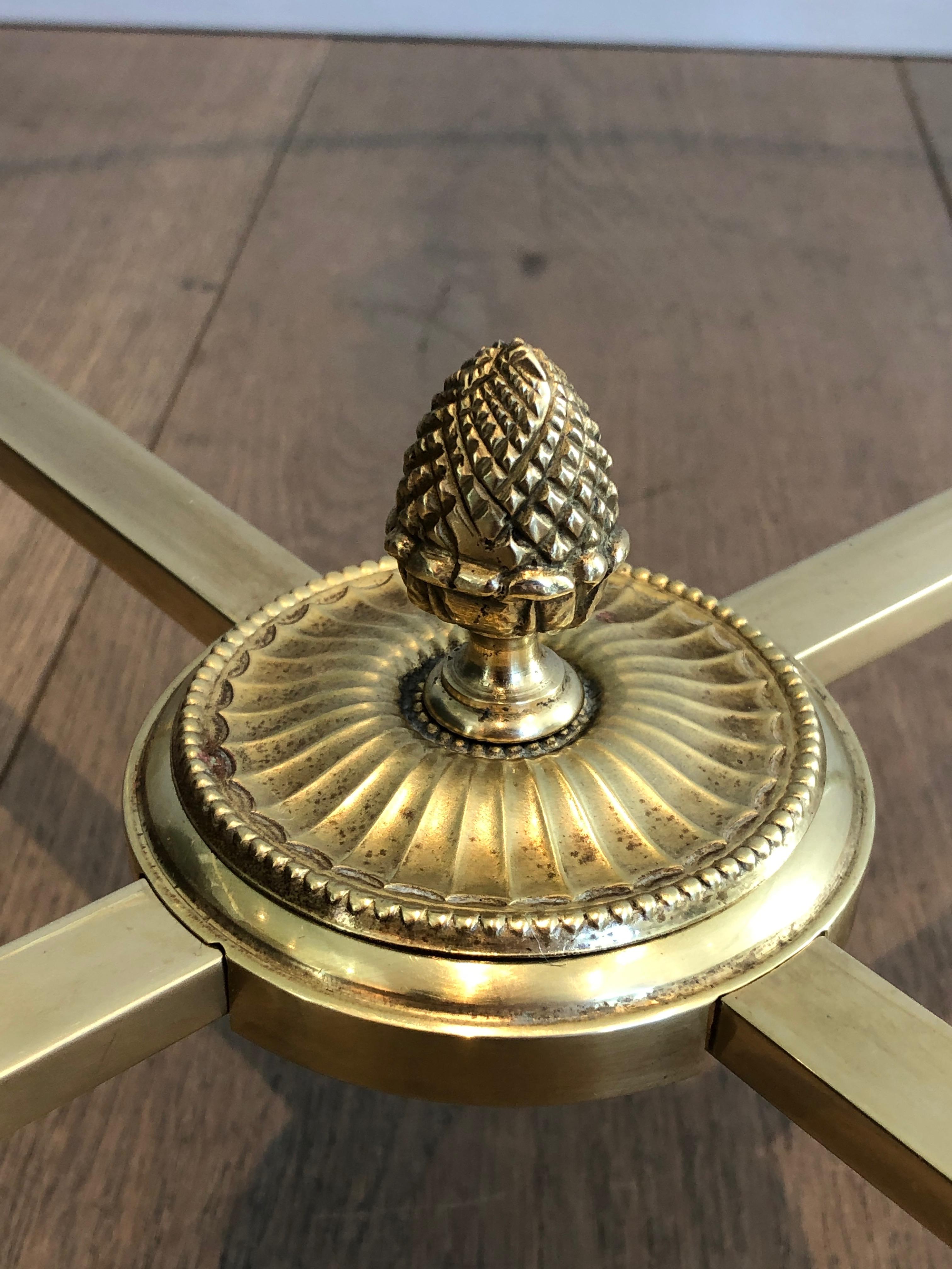 Table basse ronde en laiton par Maison Baguès en vente 11