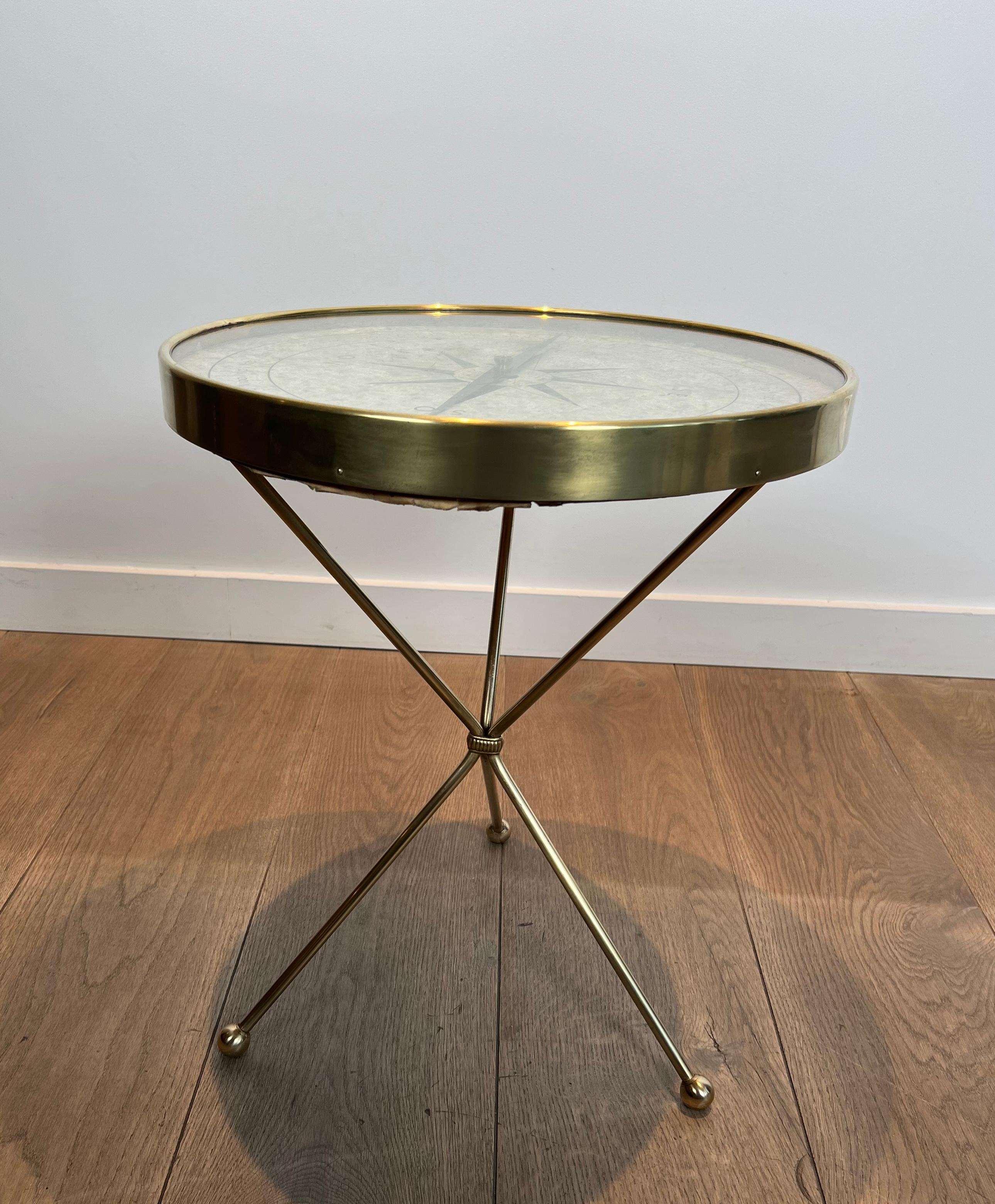 French Round Brass 