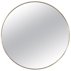 Round Brass Mirror