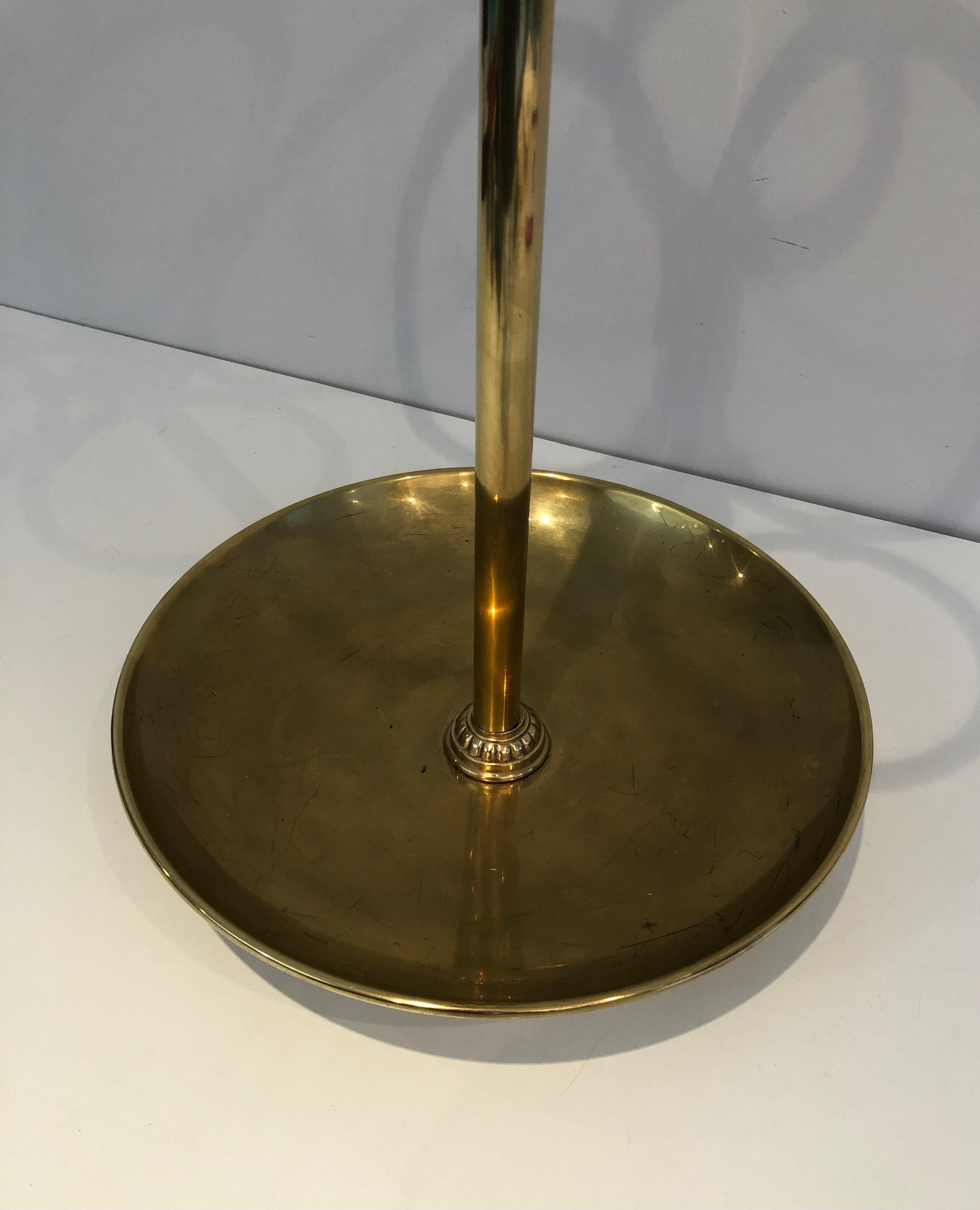 Round Brass Umbrella Stand For Sale 3