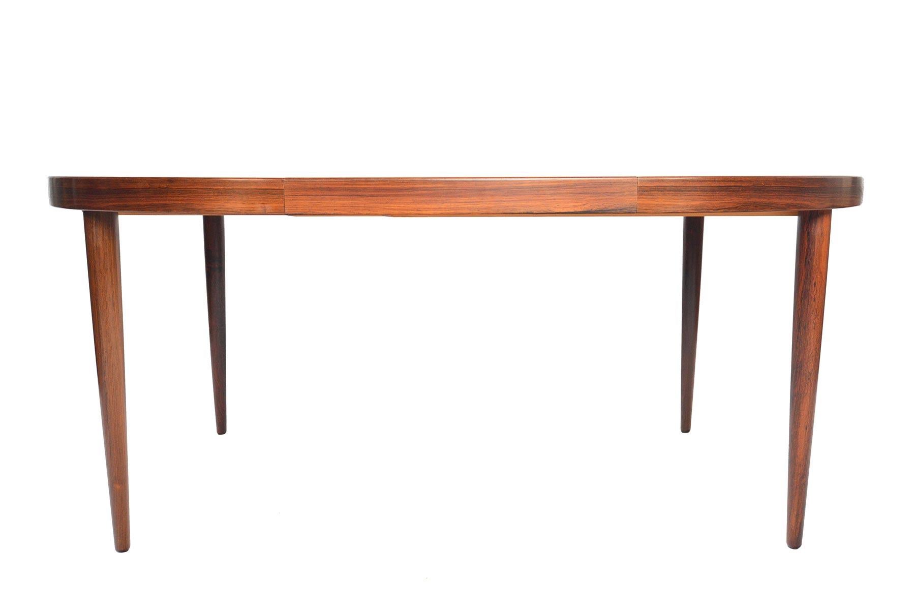 20th Century Round Brazilian Rosewood Dining Table by Kai Kristiansen