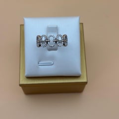 New Solid 18K White Gold 0.31ct Round Brilliant Diamond Eternity Band Ring