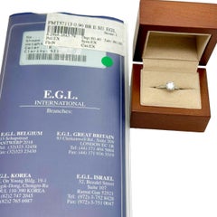 Round Brilliant 0.90 cts Hearts & Arrows Diamond set in Tacori Engagement Ring
