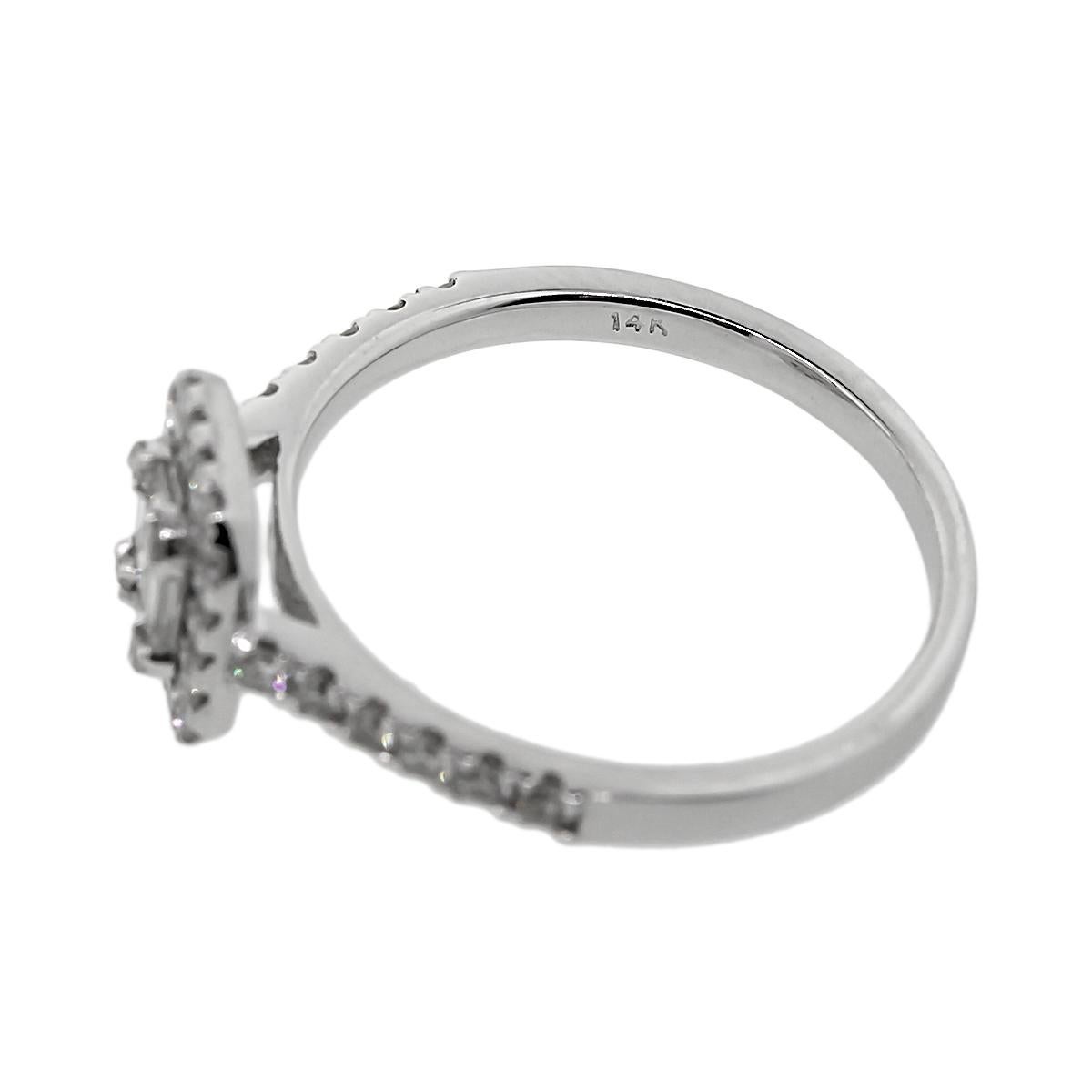 diamond baguette cluster ring