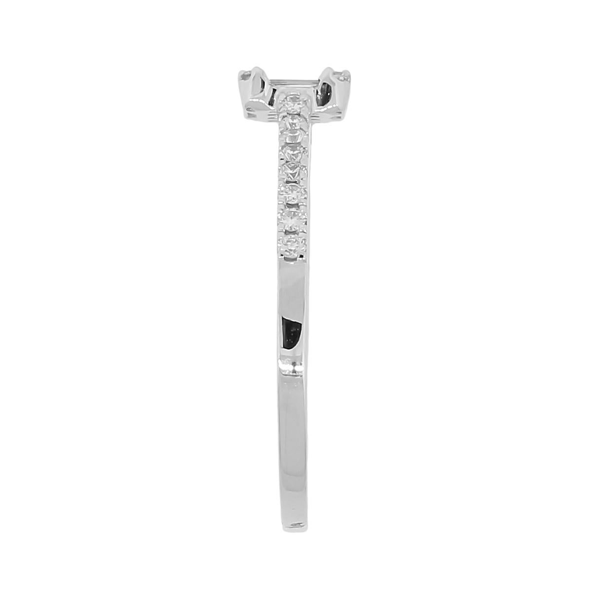 Runder Brillant und Baguette Diamant-Mosaik-Ring im Angebot 2