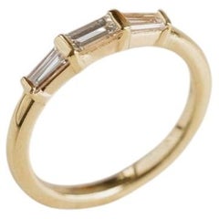 Round Brilliant Band Brilliant White 14K White Gold Classic Charm Heirloom