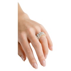 Brillante rotondo Banda Brillante  Anello Charm Modern Classic Eternity con diamante