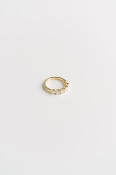 Round Brilliant Band Brilliant White 14K White Gold Classic Charm Signature
