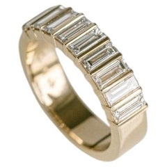 Round Brilliant Band Brilliant White 14K White Gold Elegant Sparkle Signature