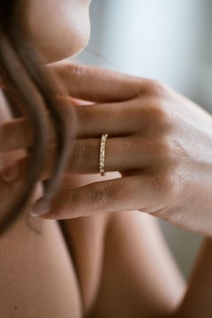 Round Brilliant Band Brilliant White 14K White Gold Graceful Brilliance