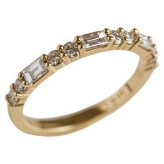 Round Brilliant Band Brilliant White 14K White Gold Graceful Brilliance