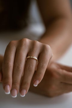 Round Brilliant Band Brilliant White 14K White Gold Graceful Brilliance Heirloom
