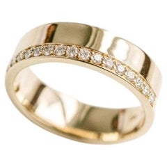 Round Brilliant Band Brilliant White 14K White Gold Graceful Brilliance Heirloom