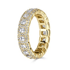 Round Brilliant Band Brilliant White / D color  18K Gold Graceful Brilliance