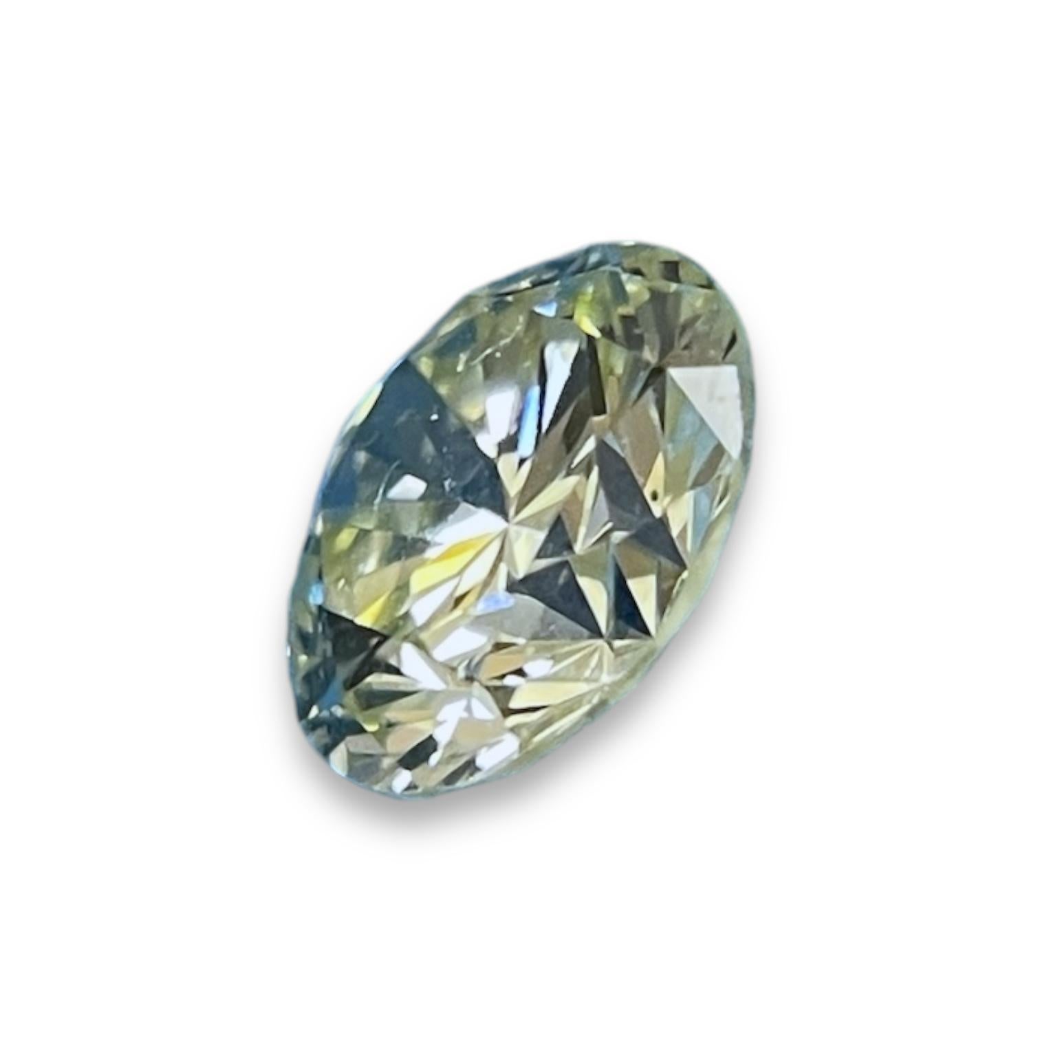 Round Brilliant Cut 0.98 Carat Diamond - GIA Certified In Excellent Condition For Sale In New York, NY