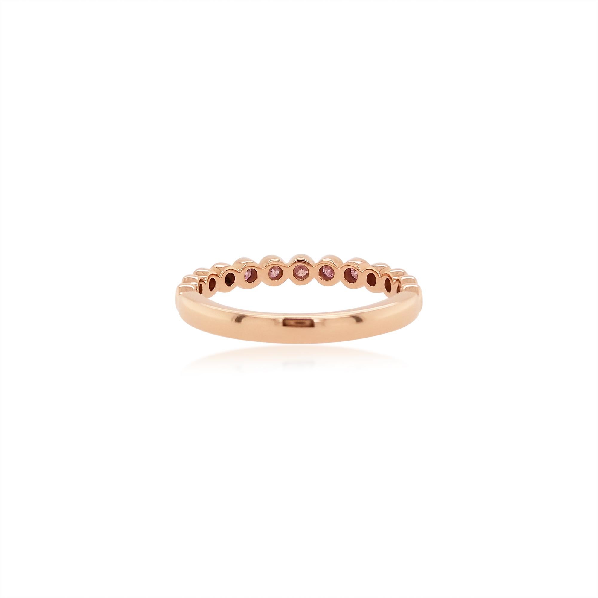 Ring designed with Rare Pink diamonds to add elegance and luxury, set in 18 K Gold.

Round Brilliant Cut Pink Diamond - 0.15 cts
Made in Gold

HYT Jewelry is a Fine Diamond and Gemstone Jewelry company with offices worldwide. The company specializes