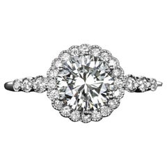 Round Brilliant Cut Certified Diamond Solitaire Engagement Ring