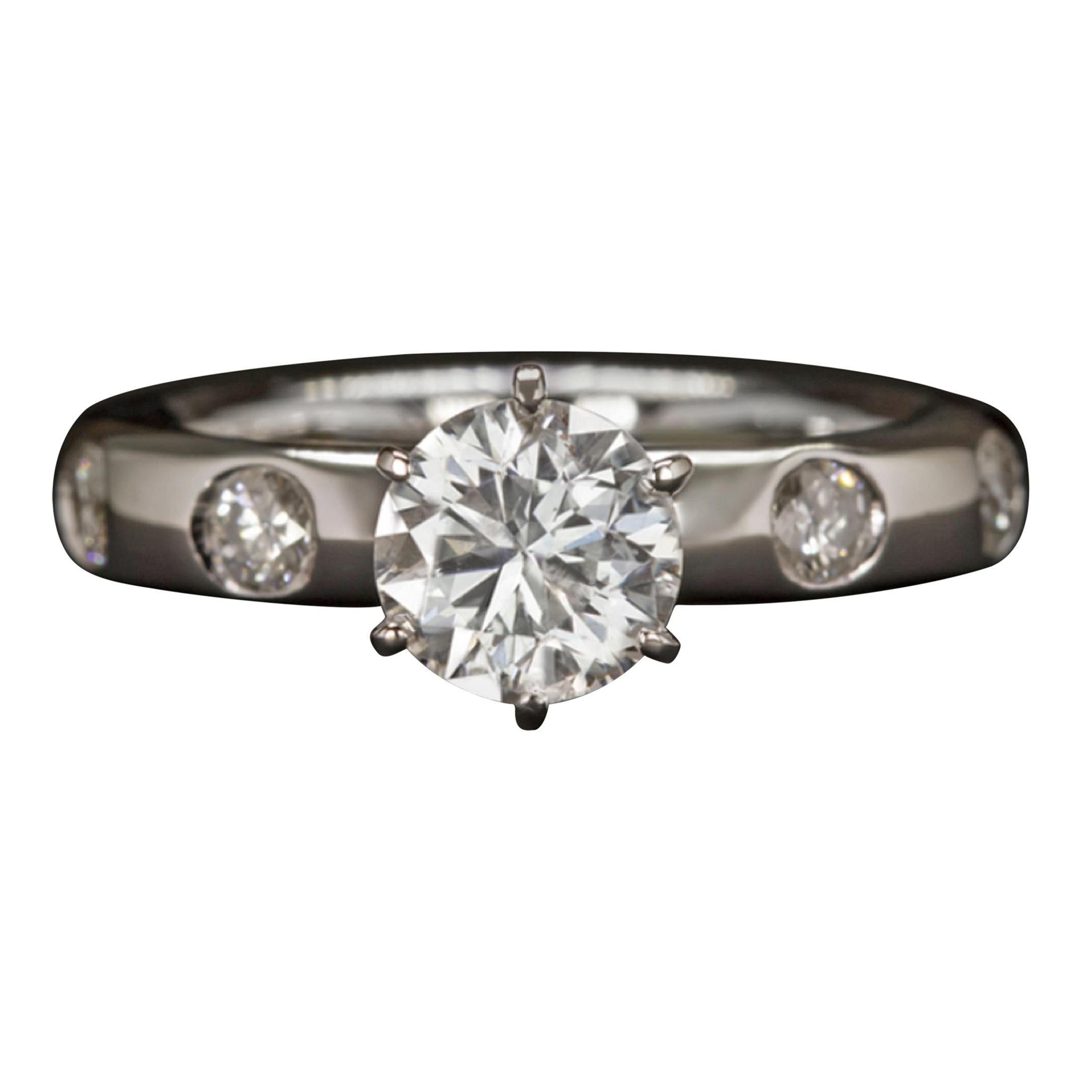 8.05 Carat Round Cut Diamond Ring at 1stDibs