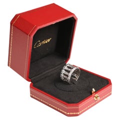 Platinring mit rundem Diamanten im Brillantschliff ( ca. 2 Stück), Vintage Cartier