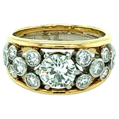 Bague avec diamants taille ronde brillants de 2,20 carats
