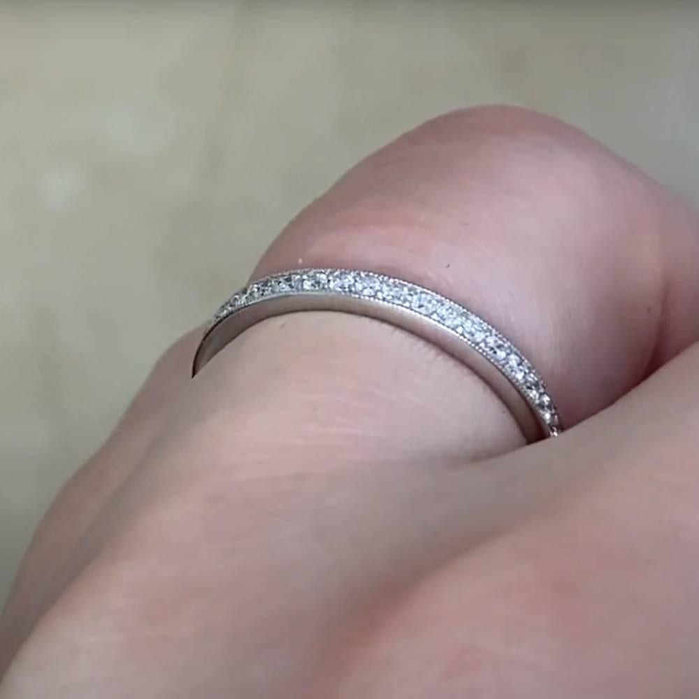 Round Cut Round Brilliant Cut Diamonds Eternity Band (Approx. 0.30-Carats), Platinum For Sale