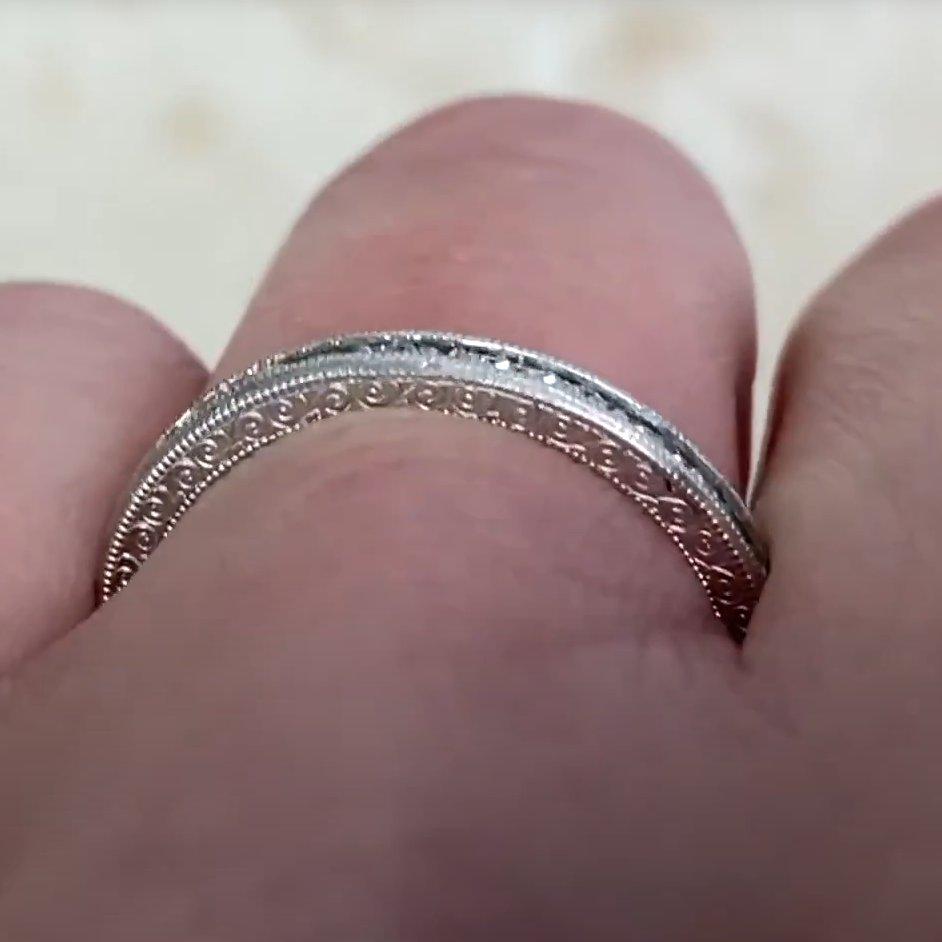 Taille ronde Bracelet éternité en diamants ronds de taille brillante (environ 0,5 carats), platine en vente