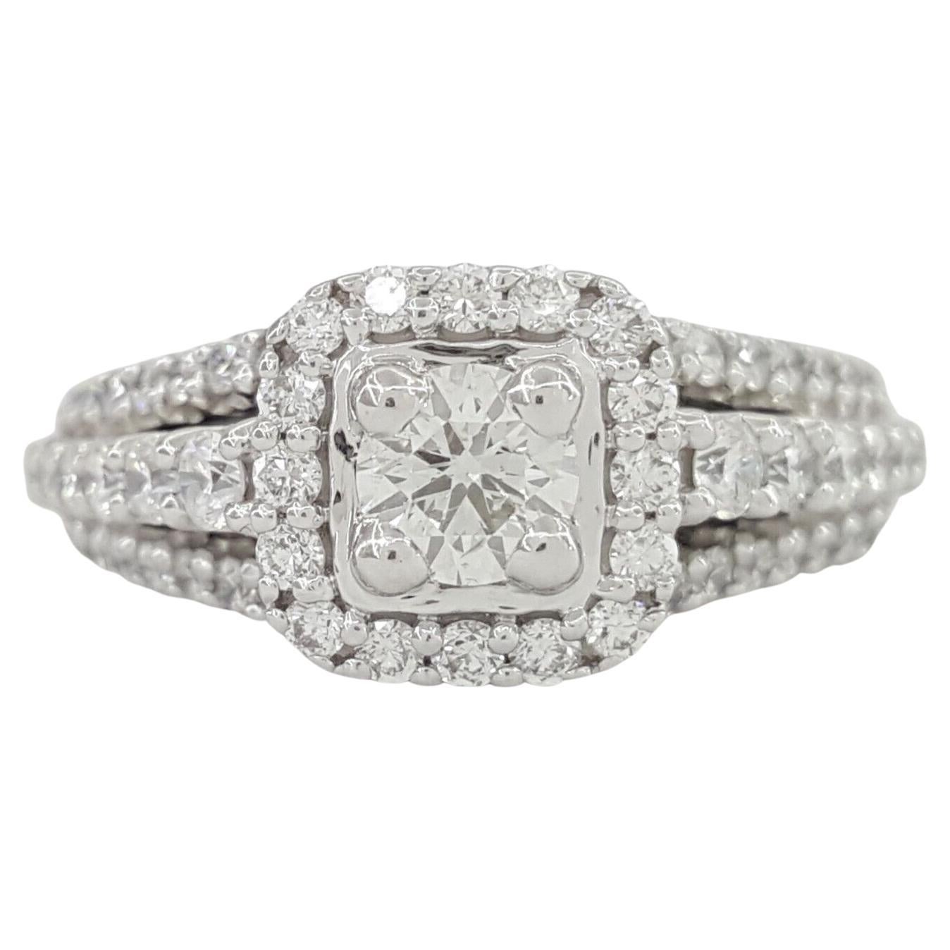 faye double hidden halo pave engagement ring