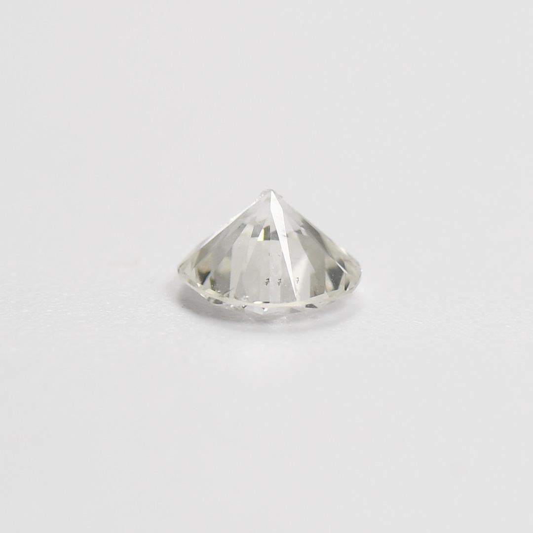 Round Cut Round Brilliant Cut Loose Diamond 0.94 ct For Sale