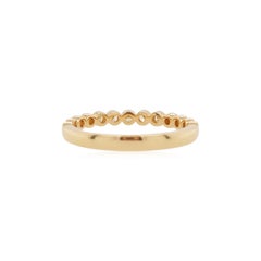 Round Brilliant Cut Yellow Diamond 18K Gold Band Ring