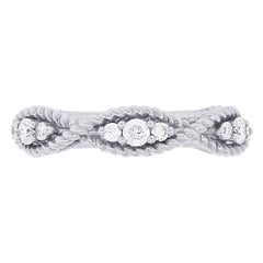Round Brilliant Diamond Crescent Style Ring