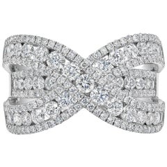 Roman Malakov, Round Brilliant Diamond Cross Fashion Ring