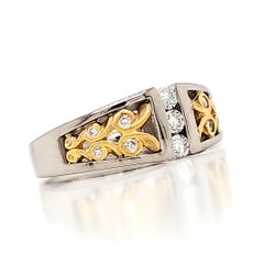 Round Brilliant Diamond Cts 0.23 Tension Channel-Set Engagement Ring