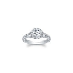 Verlobungsring mit rundem Brillant-Diamant