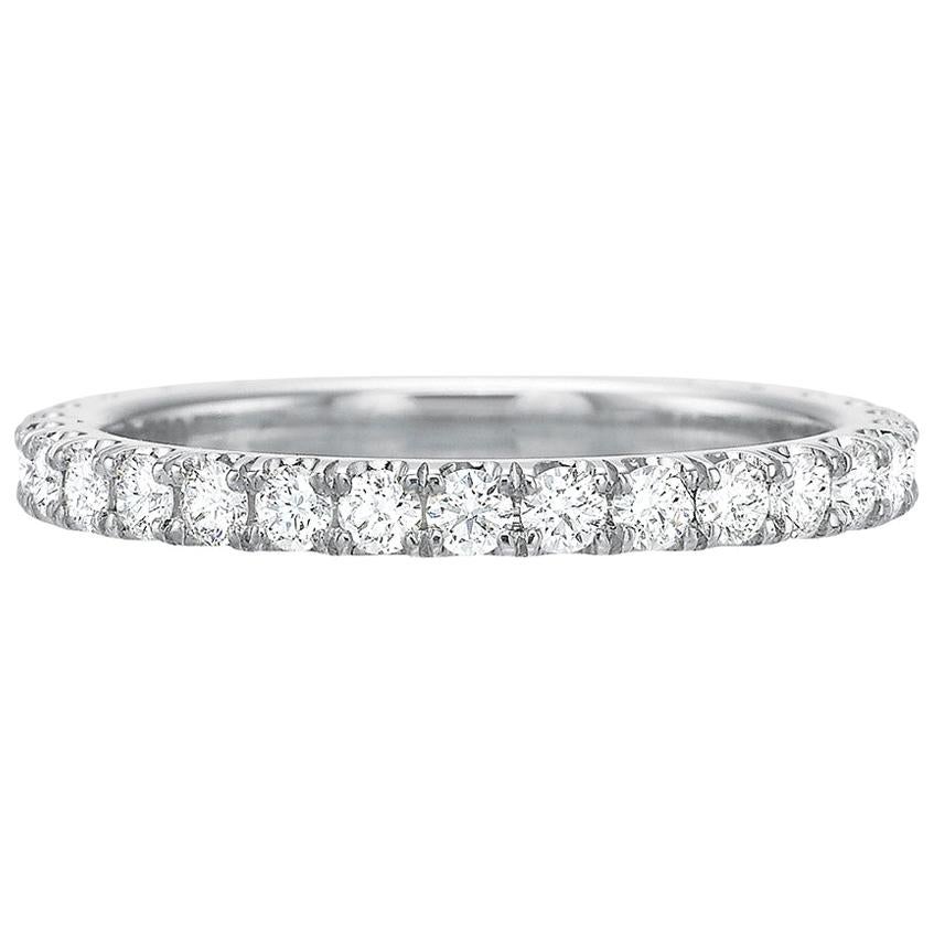 Round Brilliant Diamond Eternity Band '0.70 Carat' For Sale