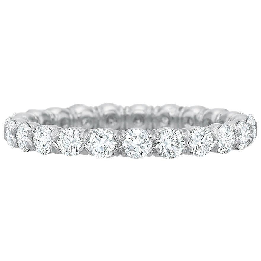 Round Brilliant Diamond Eternity Band '1.18 Carat' For Sale