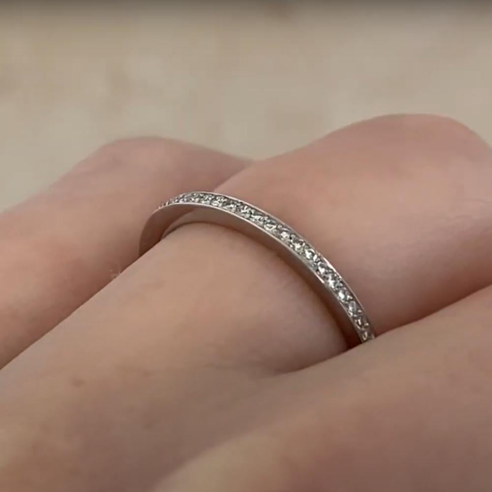 Anillo de diamante brillante redondo (aprox. 0,2 quilates), platino Corte redondo en venta
