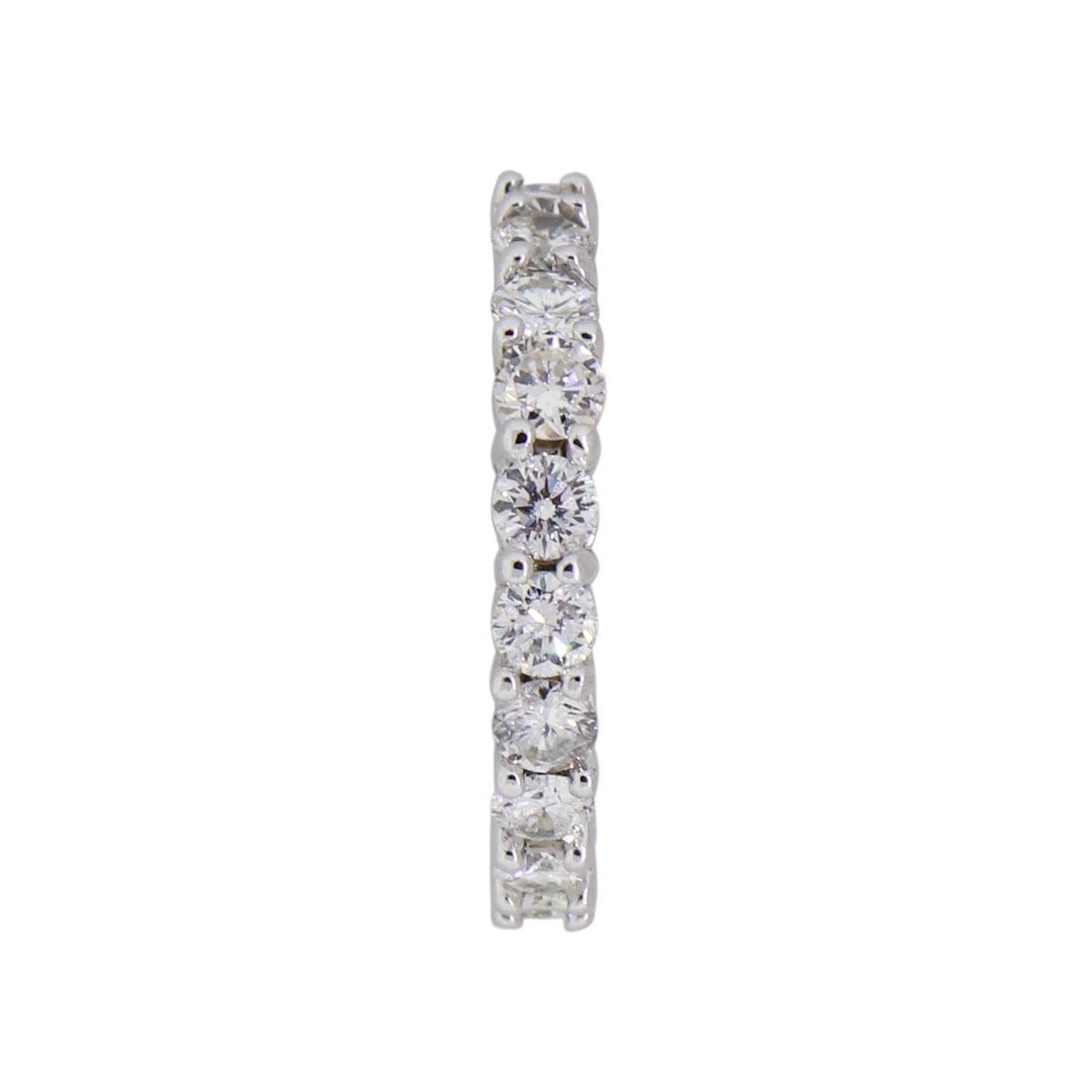 Taille ronde Bracelet d'éternité en diamants ronds et brillants en vente