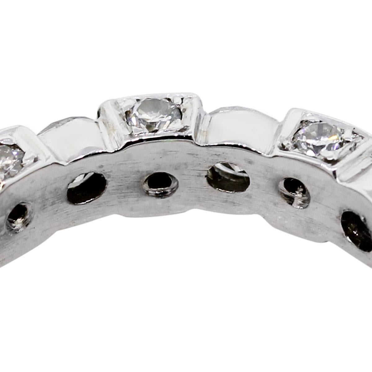 Round Brilliant Diamond Eternity Band In Excellent Condition In Boca Raton, FL